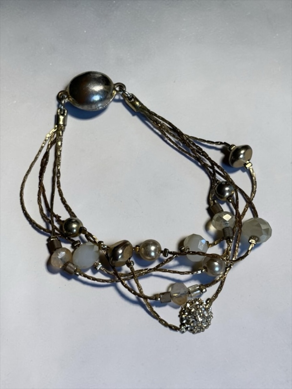 🍭5 for $20🍭 Gold Tone Multi Strand Magnetic Clasp Bracelet CC Y